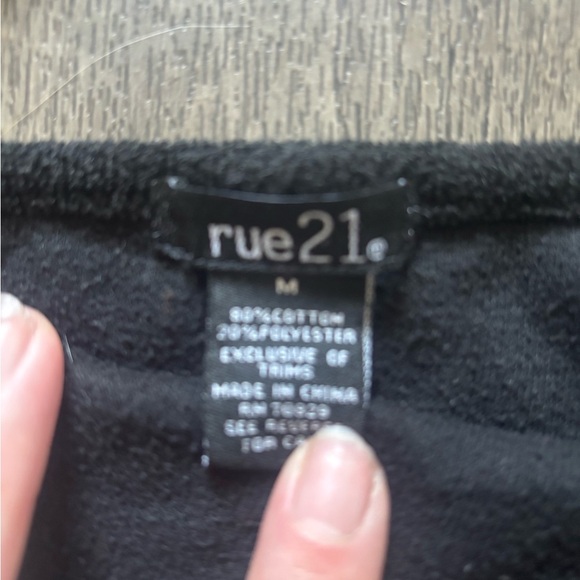 Rue21 Black Top with Rhinestone Detail - Picture 2 of 3